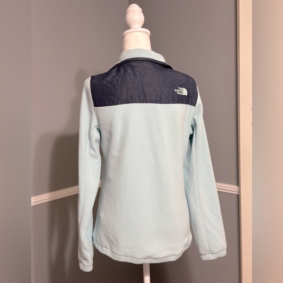 The North Face Women's Glacier 1/4 Snap Fleece Pullover Size Small Teal & Navy - Picture 4 of 8